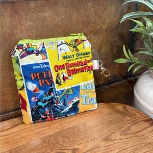 Disney Themed Zipper Pouch | Disney poster print coin pouch